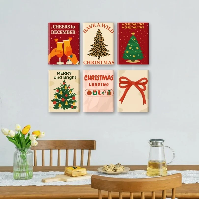 6 Mini Paintings | Cheers to December Set - Image 2