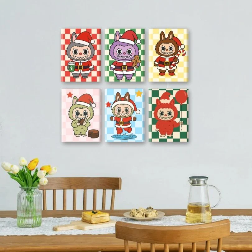 6 Mini Paintings - Christmas Dolls Set - Image 2