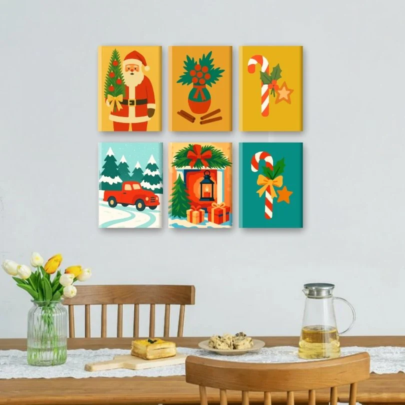 6 Mini Paintings | Christmas Joy Set - Image 2