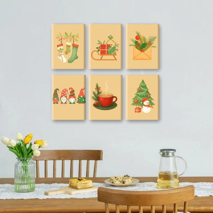 6 Mini Paintings | Christmas Warmth Set - Image 2