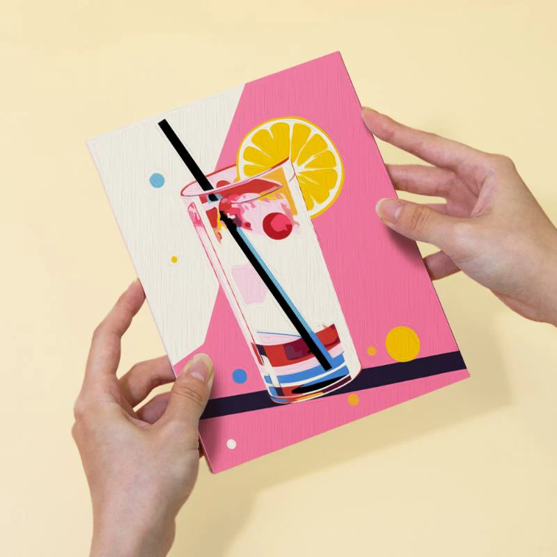 6 Mini Paintings - Classy Cocktail Set - Image 10