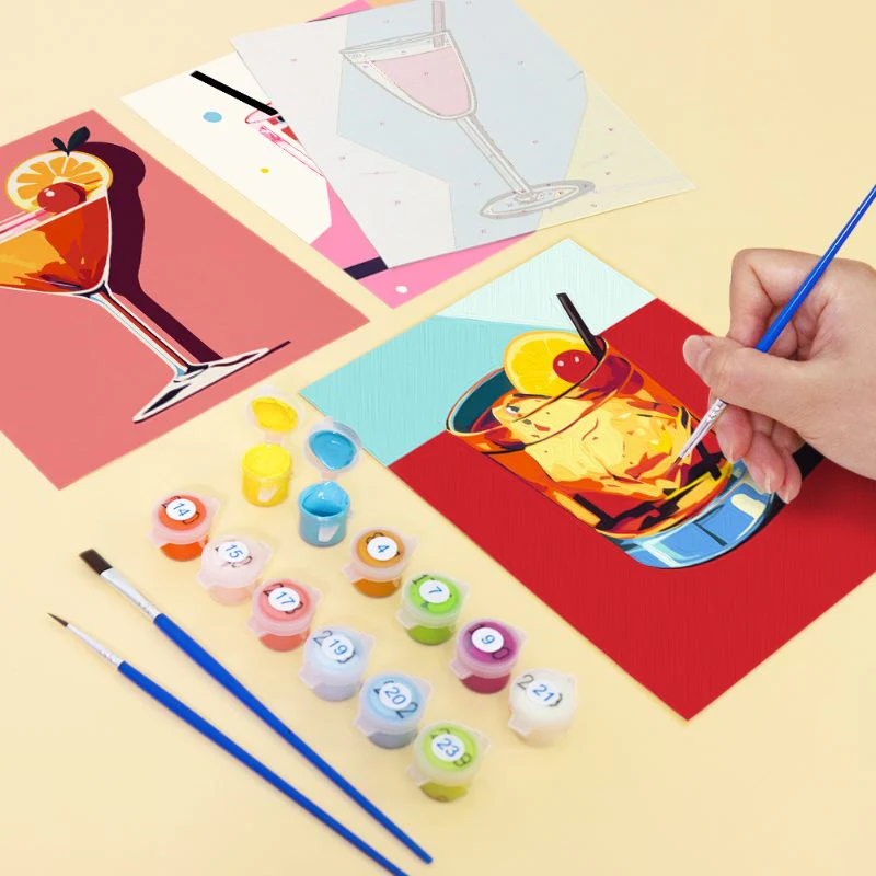 6 Mini Paintings - Classy Cocktail Set - Image 14
