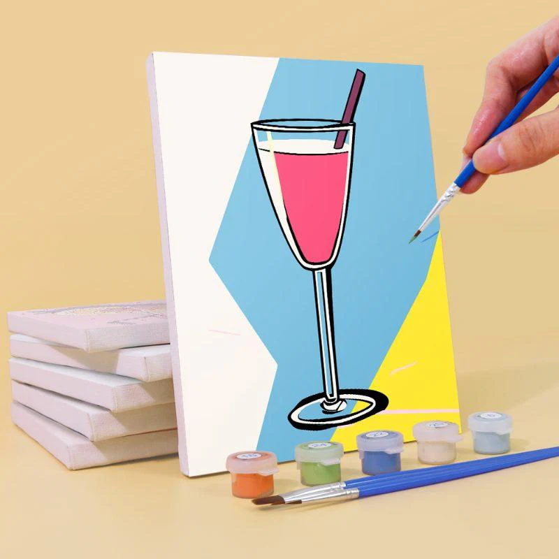 6 Mini Paintings - Classy Cocktail Set - Image 6