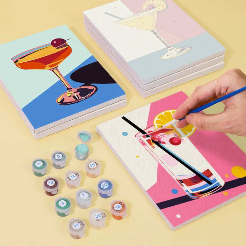 6 Mini Paintings - Classy Cocktail Set - Image 7