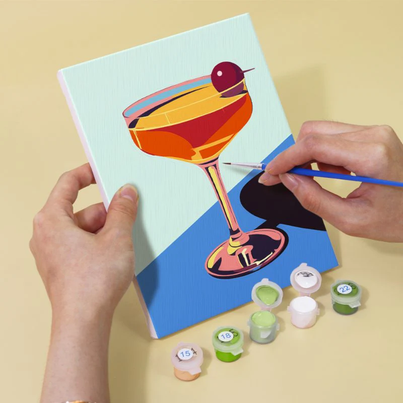 6 Mini Paintings - Classy Cocktail Set - Image 9