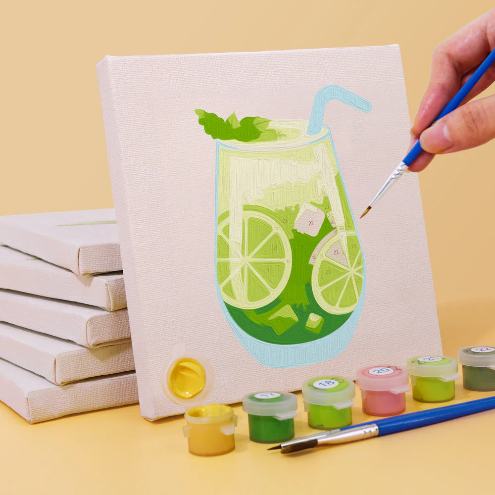 6 Mini Paintings - Cocktail Set - Image 4