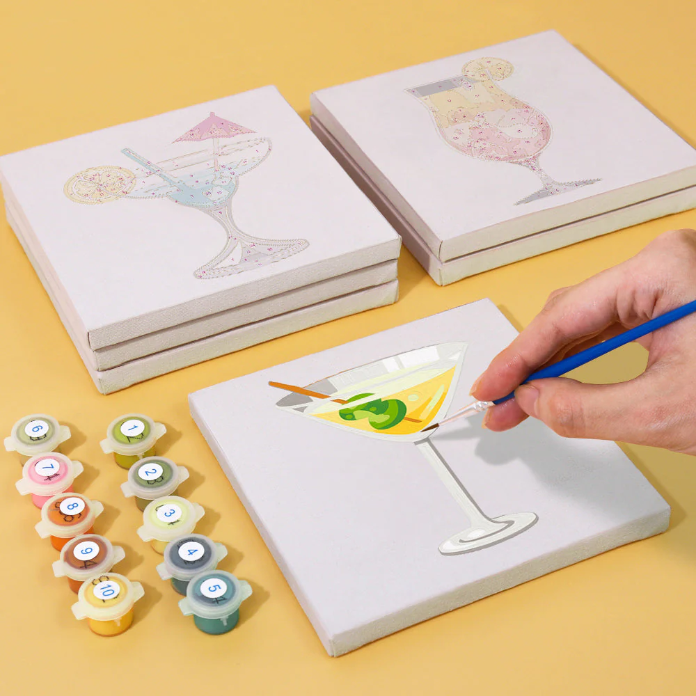 6 Mini Paintings - Cocktail Set - Image 9