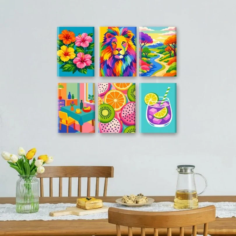 6 Mini Paintings - Color Explosion Set - Image 2