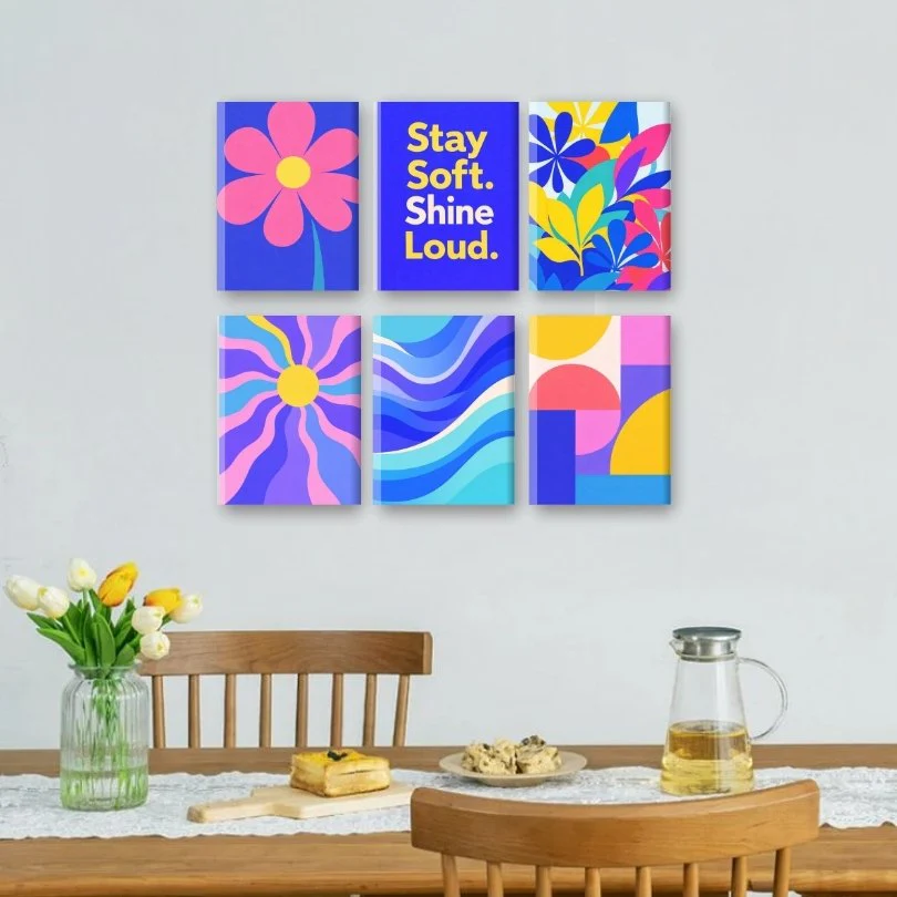 6 Mini Paintings - Color Pop Set - Image 2