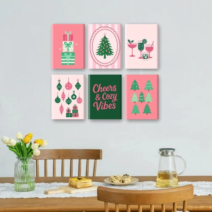 6 Mini Paintings | Cozy Vibes Christmas Set - Image 2