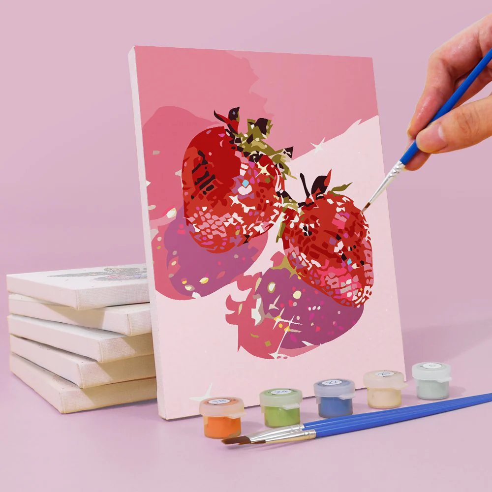 6 Mini Paintings - Disco Fruit Set - Image 10