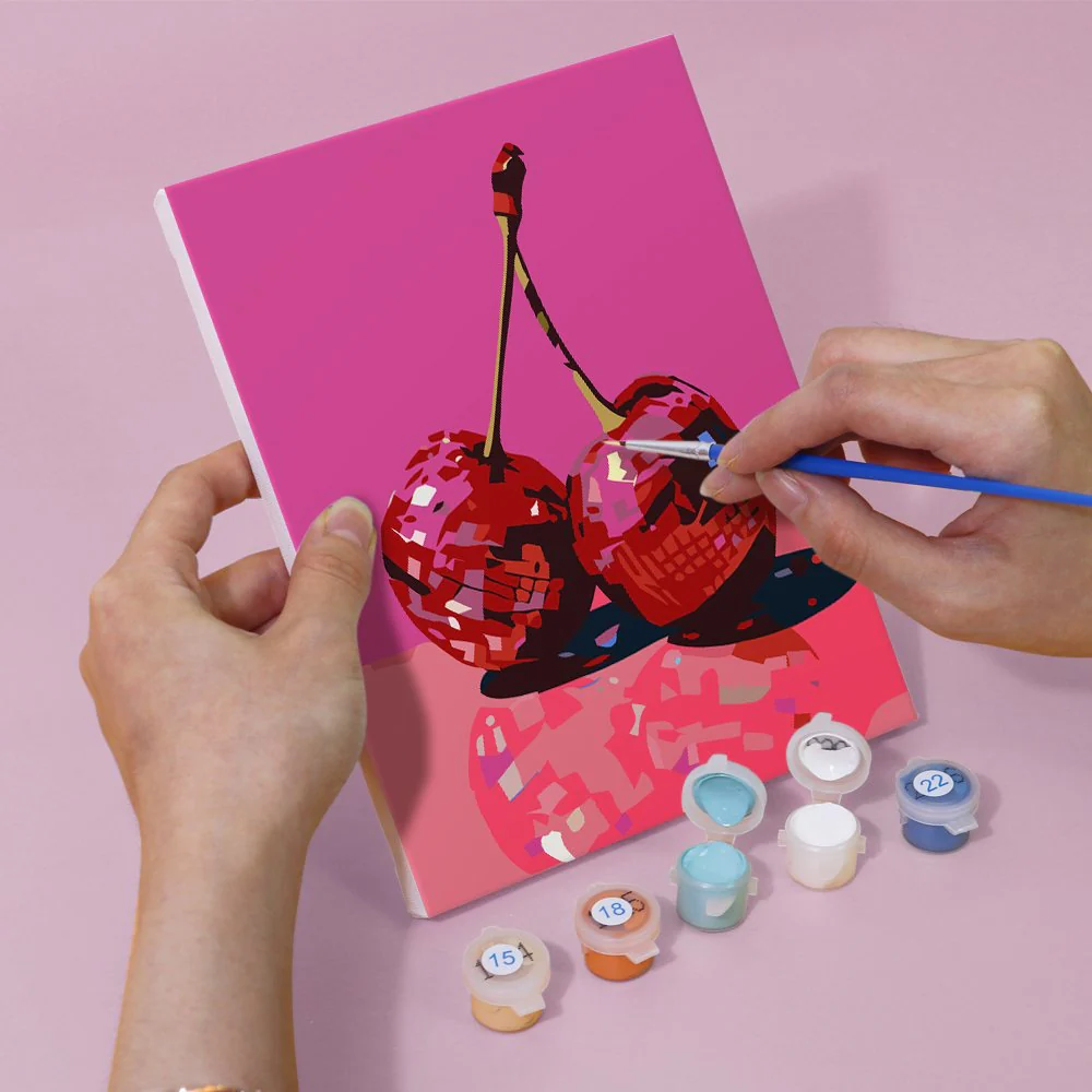 6 Mini Paintings - Disco Fruit Set - Image 12