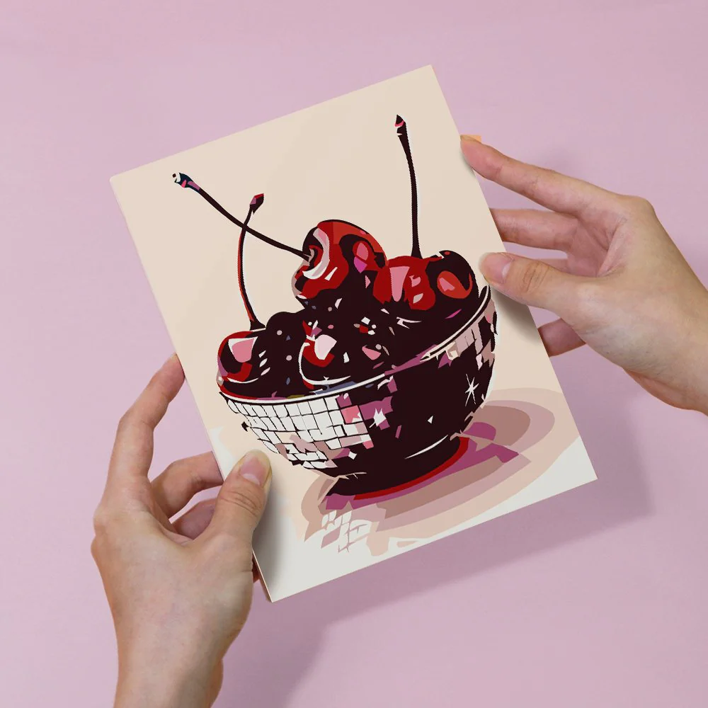 6 Mini Paintings - Disco Fruit Set - Image 13