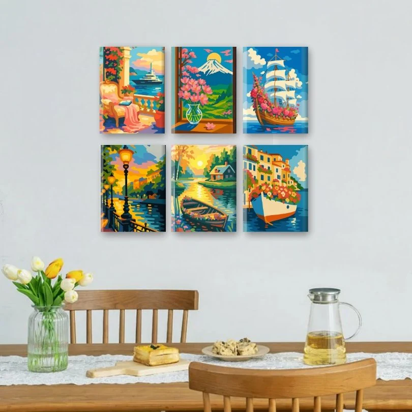 6 Mini Paintings | Dreamy Destinations Set - Image 2