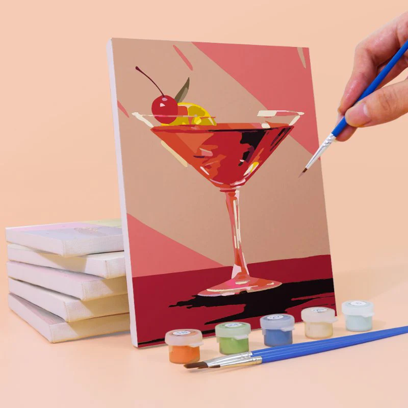6 Mini Paintings - Fancy Cocktail Set - Image 6