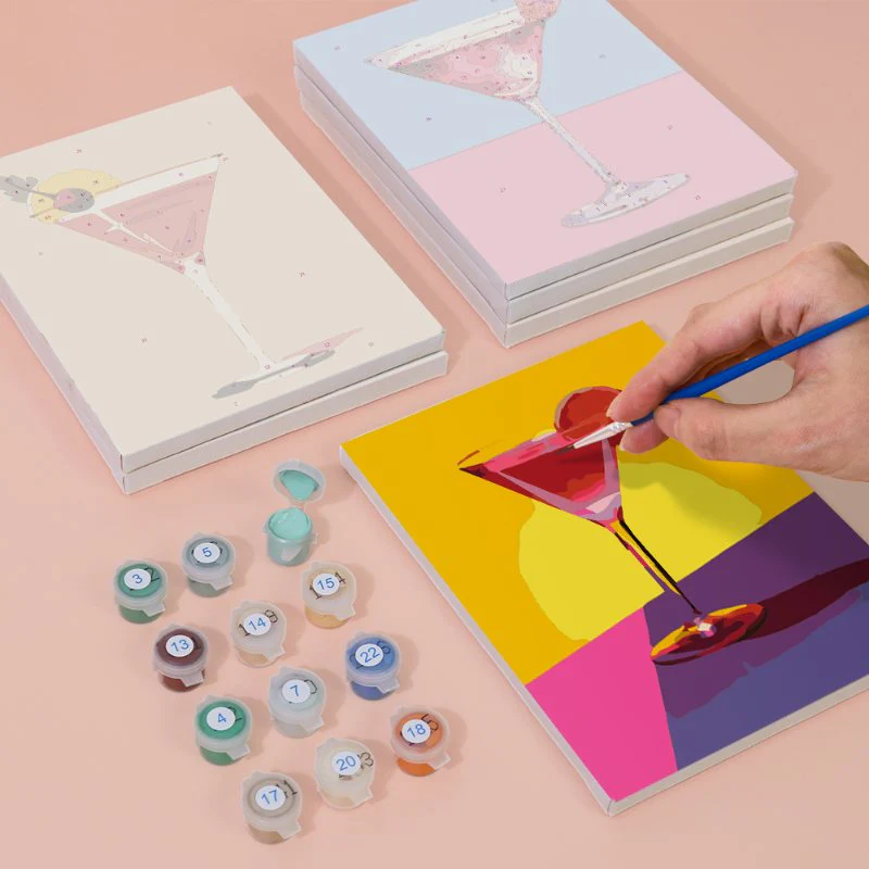 6 Mini Paintings - Fancy Cocktail Set - Image 7
