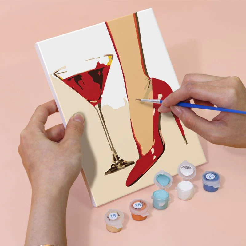 6 Mini Paintings - Fancy Cocktail Set - Image 8