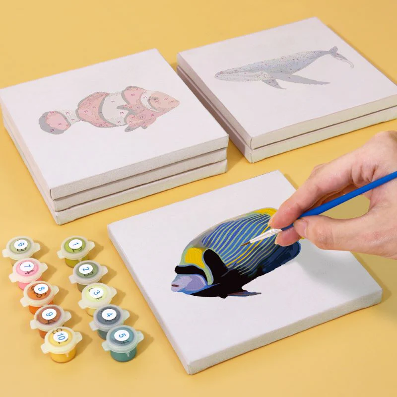 6 Mini Paintings - Fish Set - Image 6