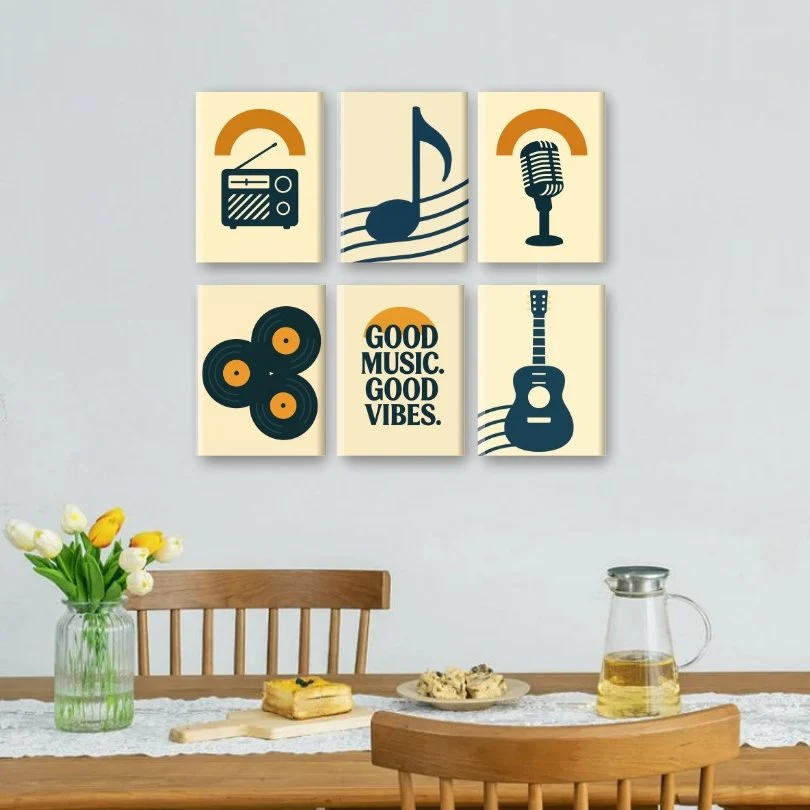 6 Mini Paintings - Good Music Set - Image 2