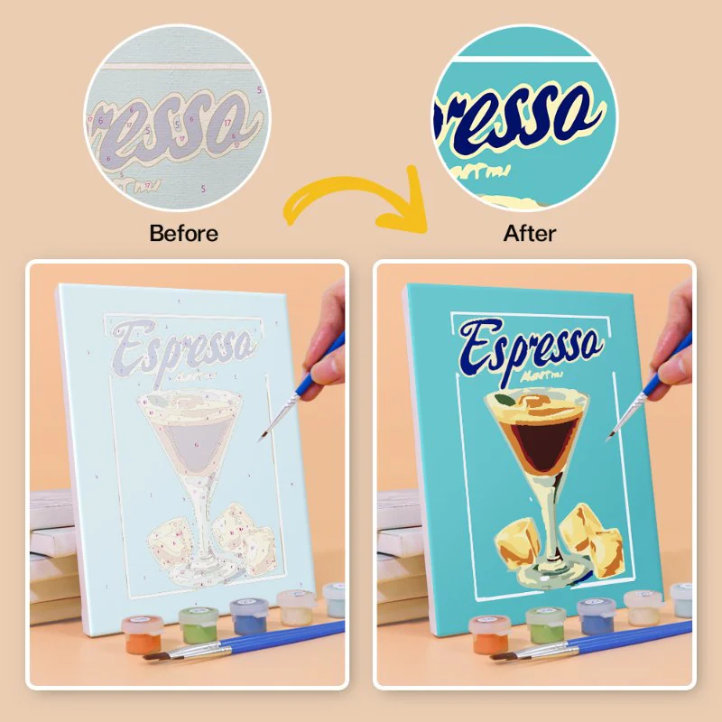 6 Mini Paintings - Gorgeous Cocktail Set - Image 10