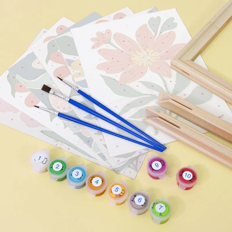 6 Mini Paintings - Gorgeous Flower Set - Image 12