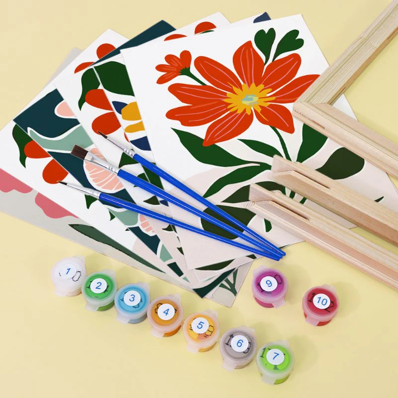 6 Mini Paintings - Gorgeous Flower Set - Image 13