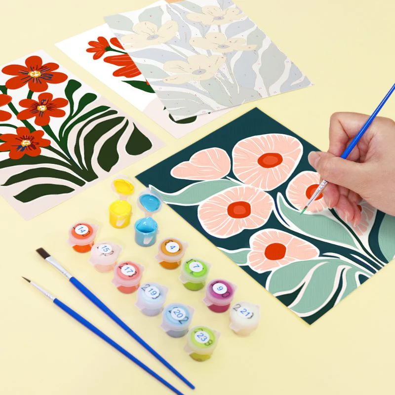 6 Mini Paintings - Gorgeous Flower Set - Image 14