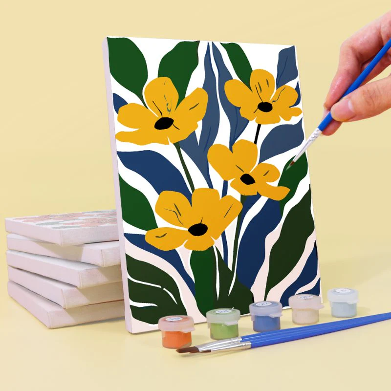 6 Mini Paintings - Gorgeous Flower Set - Image 6