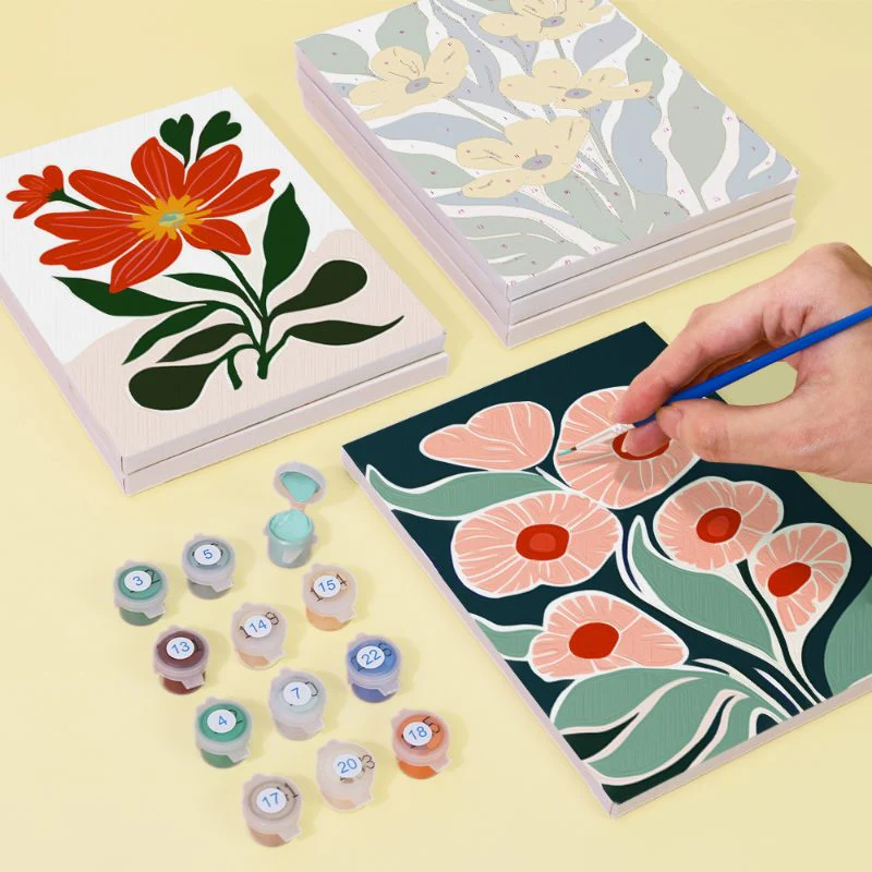 6 Mini Paintings - Gorgeous Flower Set - Image 8