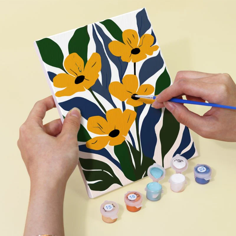 6 Mini Paintings - Gorgeous Flower Set - Image 9