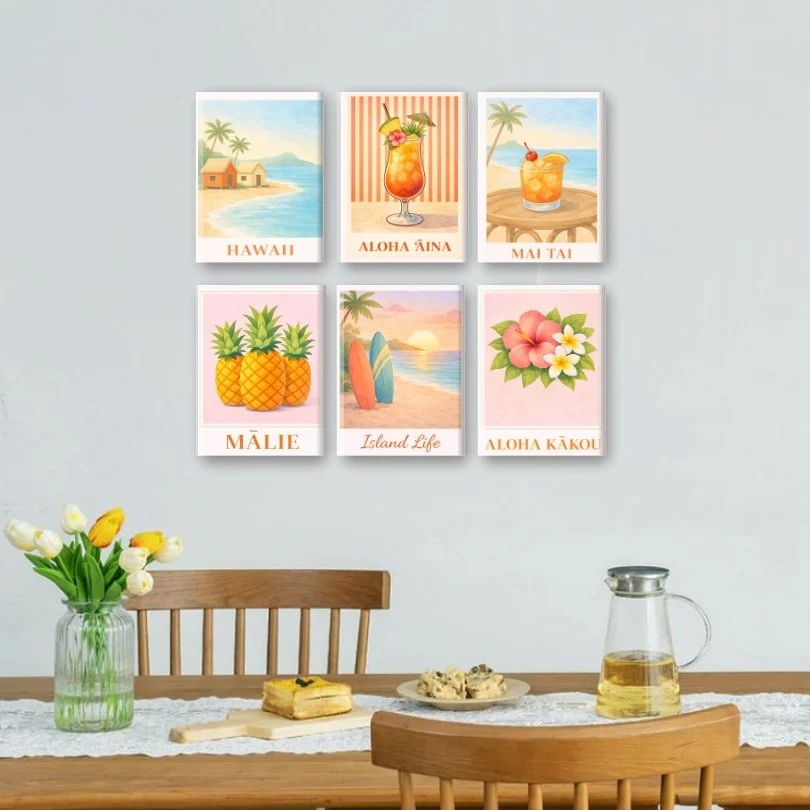 6 Mini Paintings - Hawaii Set - Image 2