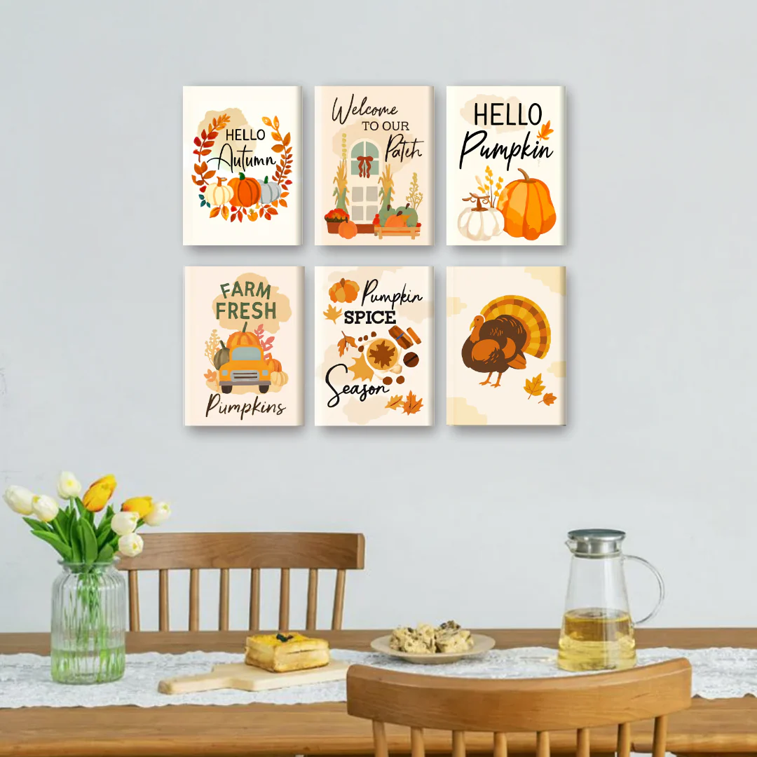 6 Mini Paintings - Hello Pumpkin Set - Image 2