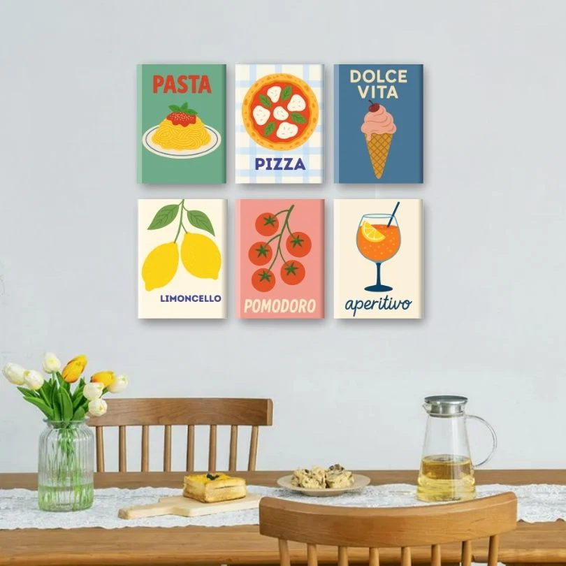 6 Mini Paintings - Italian Aperitivo Set - Image 2