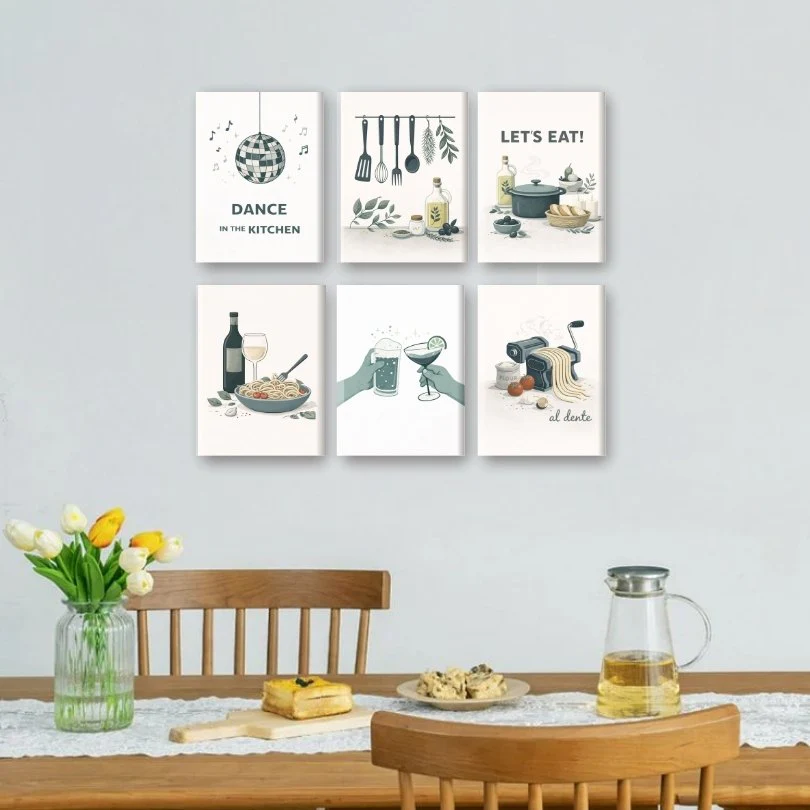 6 Mini Paintings - Kitchen Moments Set - Image 2