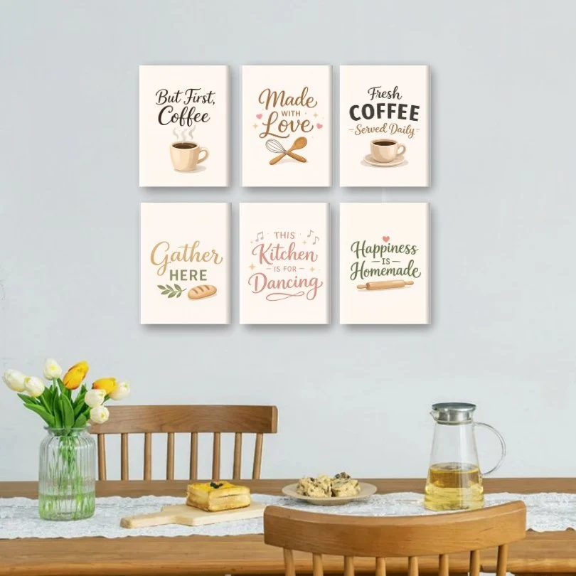 6 Mini Paintings - KItchen Quotes Set - Image 2