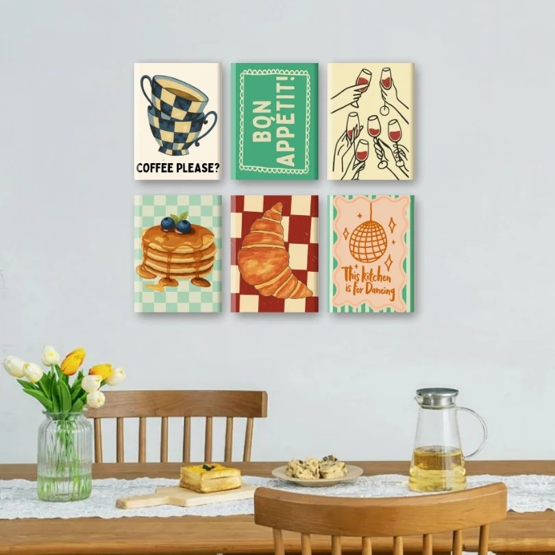 6 Mini Paintings - Kitchen Set - Image 2