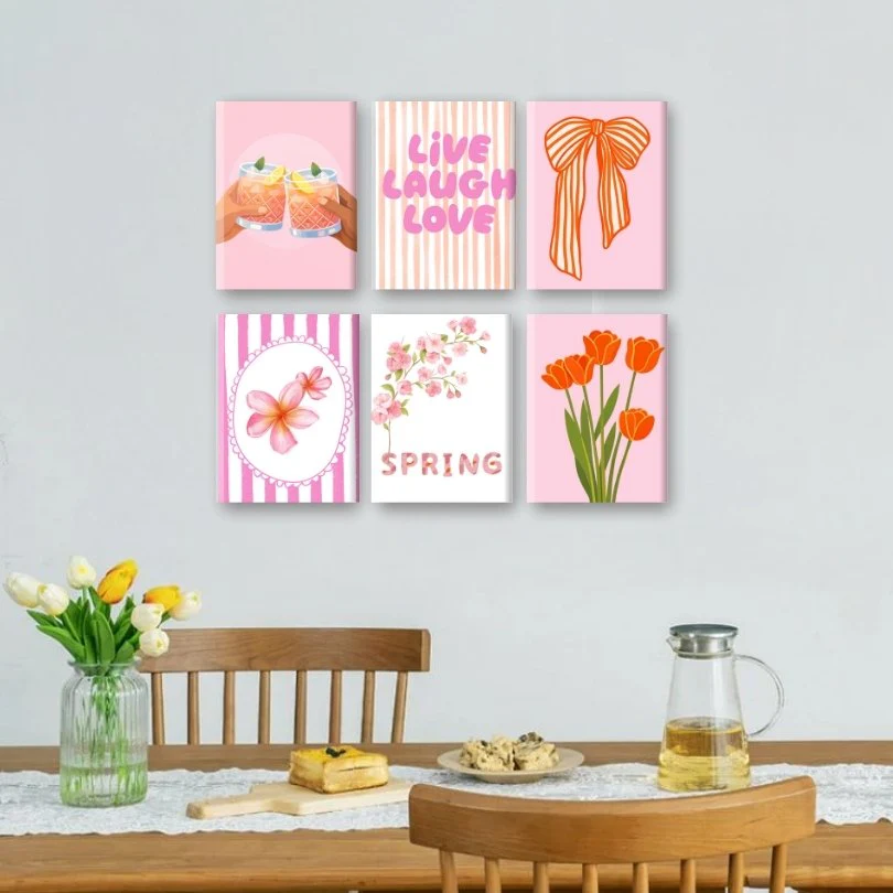 6 Mini Paintings - Live Laugh Love Set - Image 2