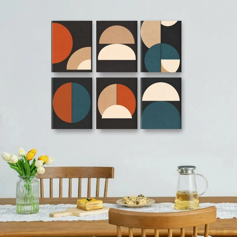 6 Mini Paintings - Modern Shapes Set - Image 2
