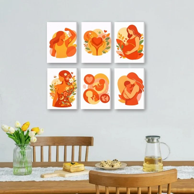 6 Mini Paintings - Motherhood Set - Image 2