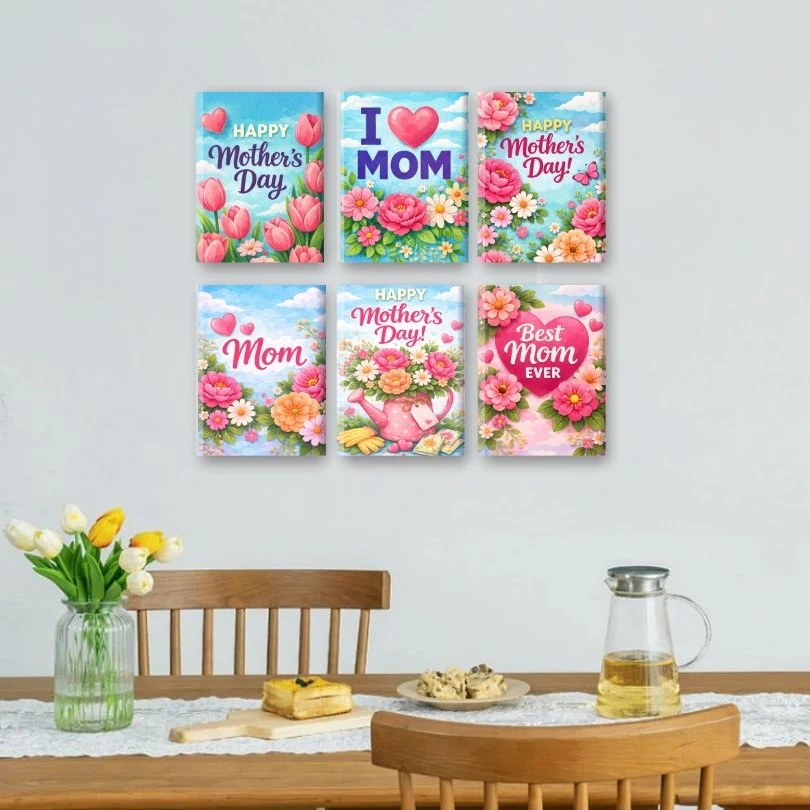 6 Mini Paintings - Mother's Day Set - Image 2