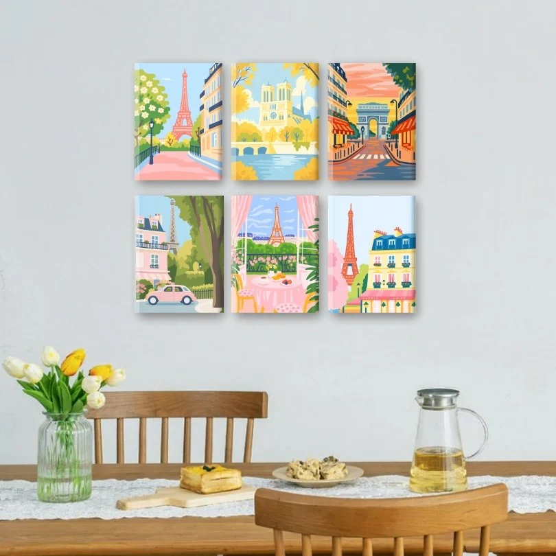 6 Mini Paintings - Paris Set - Image 2