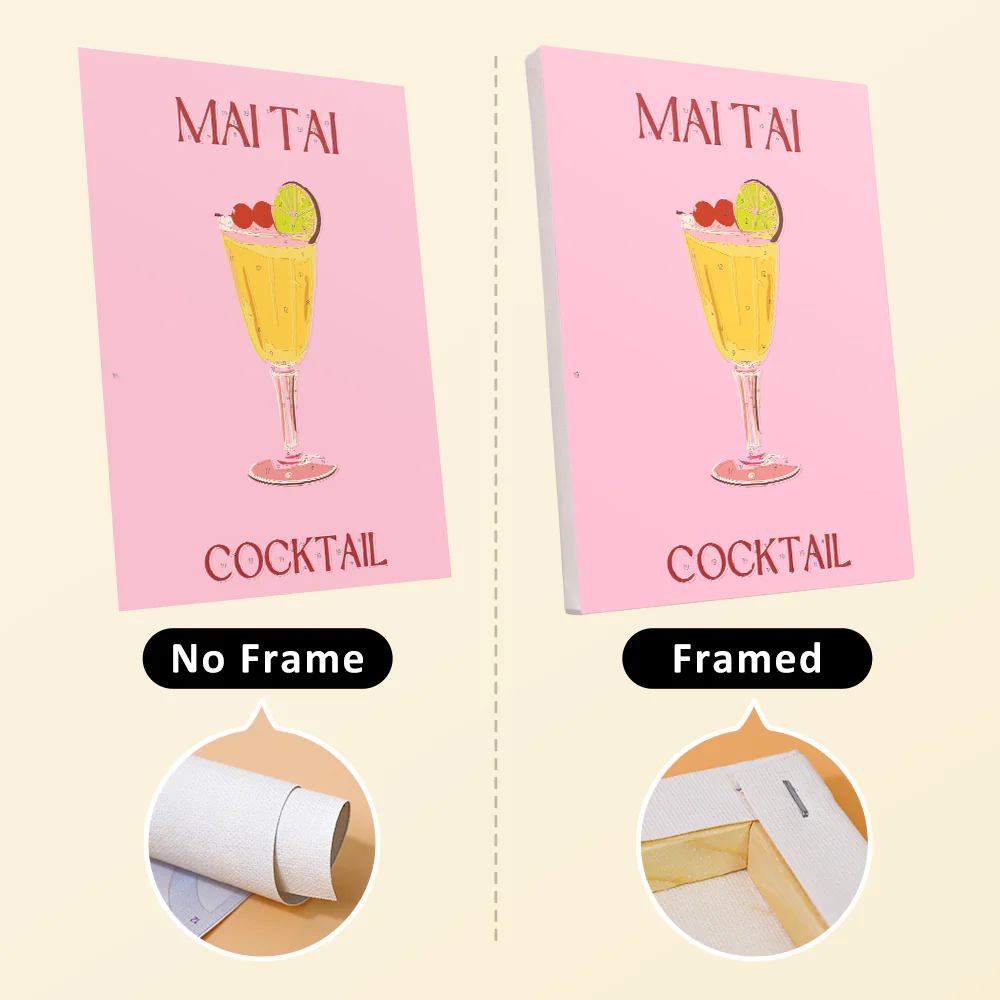 6 Mini Paintings - Pink Cocktail Set - Image 8
