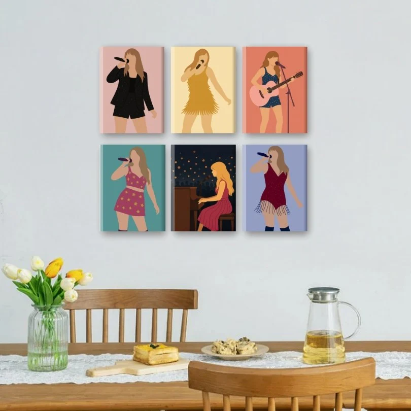 6 Mini Paintings - Pop Icon Set - Image 2