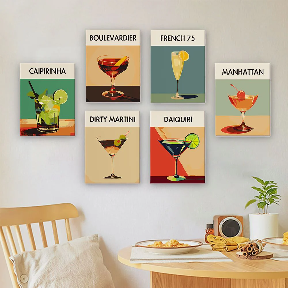 6 Mini Paintings - Premium Cocktail Set - Image 2
