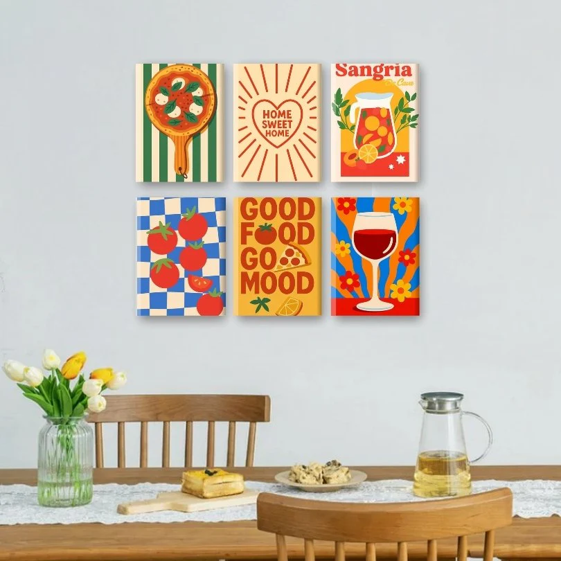 6 Mini Paintings - Sangria Set - Image 2