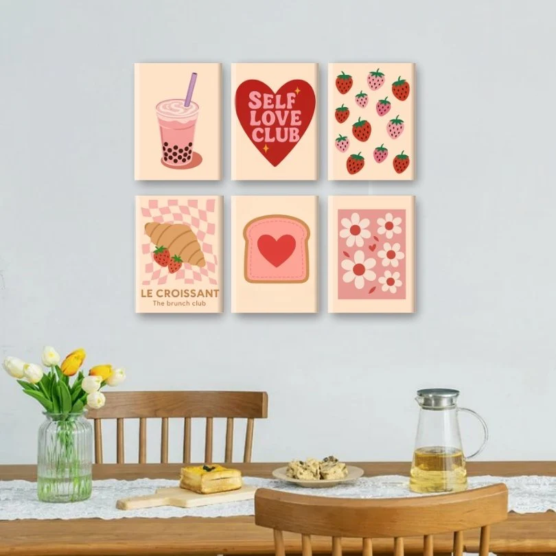 6 Mini Paintings - Self Love Cub set - Image 2