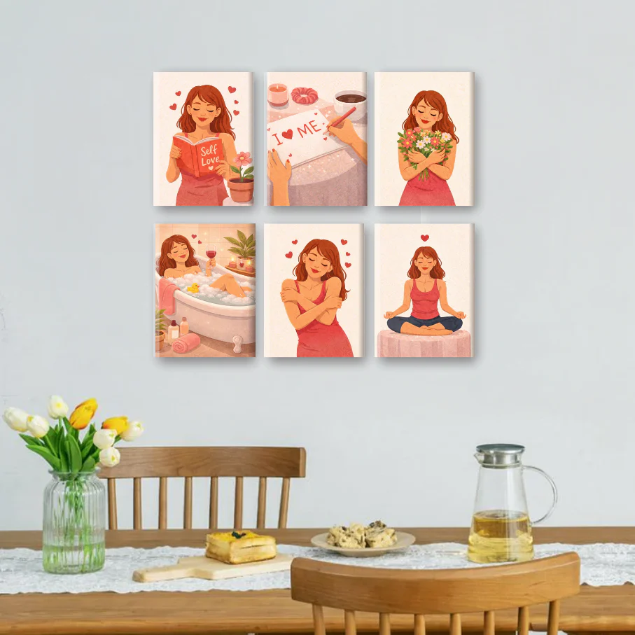 6 Mini Paintings - Self Love Set - Image 2