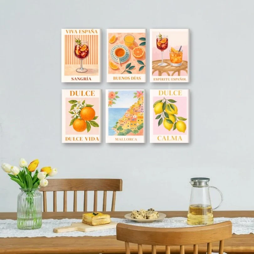 6 Mini Paintings - Spanish Dulce Vida Set - Image 2