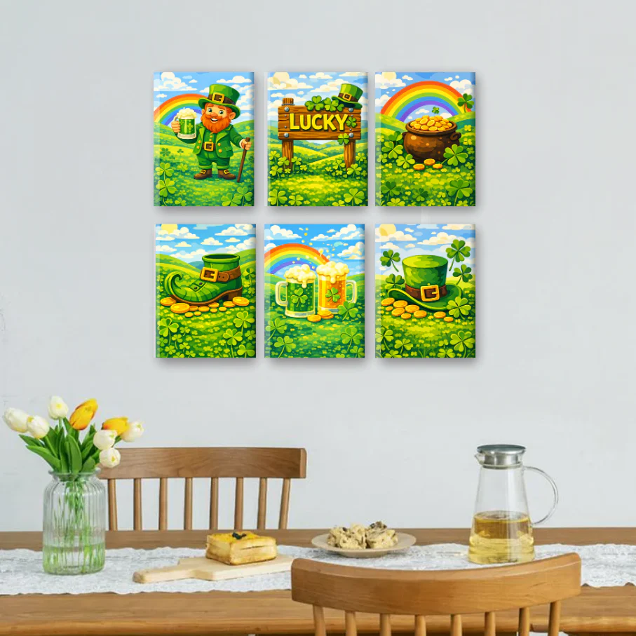 6 Mini Paintings - Lucky Days Set - Image 2