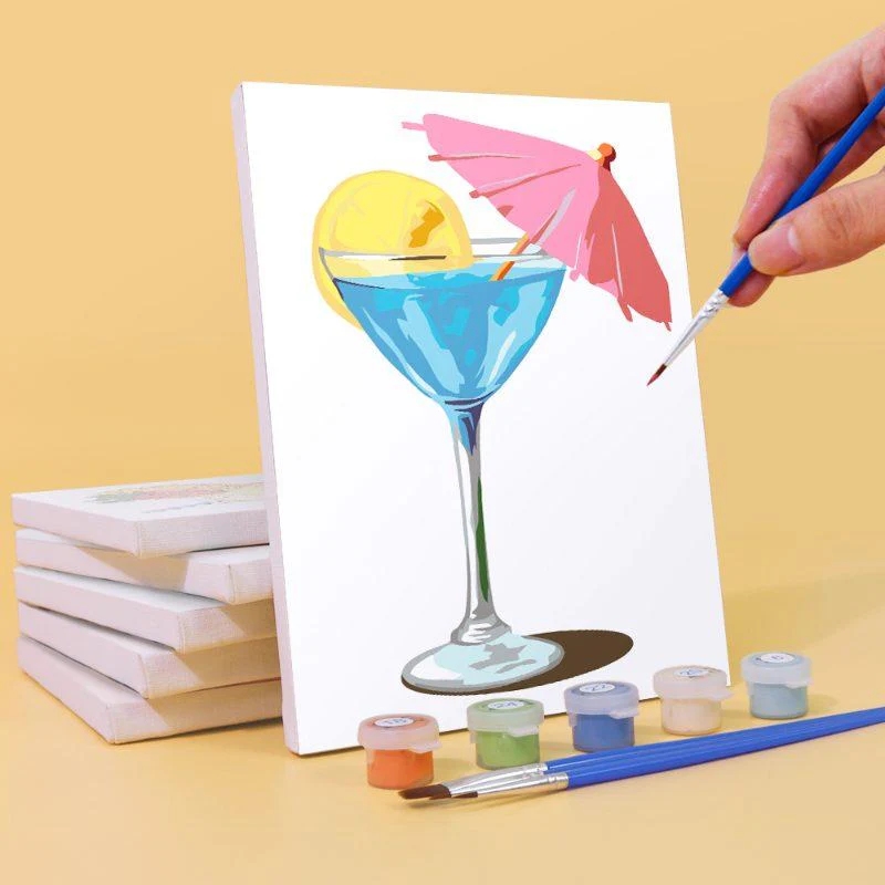 6 Mini Paintings - Summer Cocktail Set - Image 5